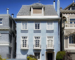 maison bleue à vendre